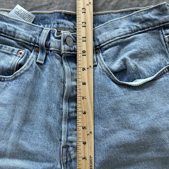 Levis 501 Jeans Womens Skinny Light Wash High Rise 30x27 Big E - Picture 7 of 10